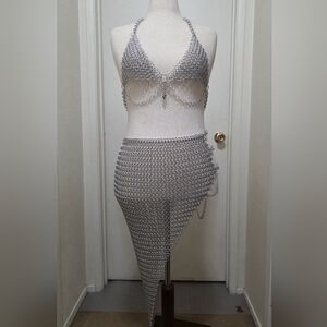 Silver Chainmail Set